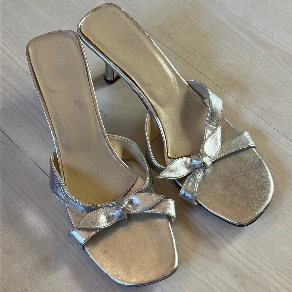 Elegant Silver Women's Heels